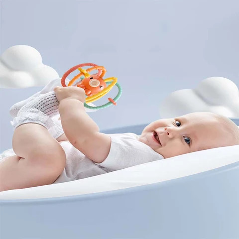 Tube Rattle Toy Buy Baby Activity Rattle Teether Tube Toys Funny Catch Hand Grasp Ball ...