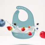 Baby Bib Food Grade Silicone Drool bib Soft And Comfortable Saliva Towel Oil-proof Lunch Baby Bib Adjustable