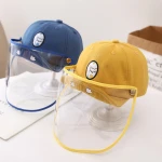 Baby Kids Boy Girl Sun Hat Toddlers Sun Protection Hats Breathable Summer Play Hat with face shield for 0-2 years