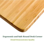 bamboo bed desk with portable folding adjustable leg for laptop