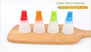Barbecue High Temperature Oil Brush Food Grade Silicone Baking Tools Barbecue Oil Bottle Kitchenware Brush Does Not Shed Hair