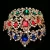 Import Baroque Red Blue Green Crystal Bridal Tiaras Crown Gold Hair Accessories Wedding Rhinestone Diadem Pageant Crowns from China