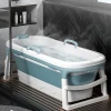 Bath Tubs Accessories Collapsible Laundry Storage Basket Safety Portable Silicone Folding Baby Shower Bathtub