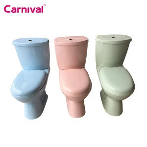 Bathroom ceramic dual flush cheap color two piece toilet wc sizes