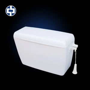 Bathroom fitting Pull the rope wall hung dual flush PP sanitary ware toilet tank for kids