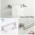 Import Bathroom Single Towel Bar Wall Mount 24-Inch Brass Chrome Finish from China