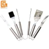 BBQ Grill Tool Set Stainless Steel Outdoor Portable bbq Grilling Tool 5pcs