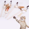 best products new design wooden tease wand cat toys for import