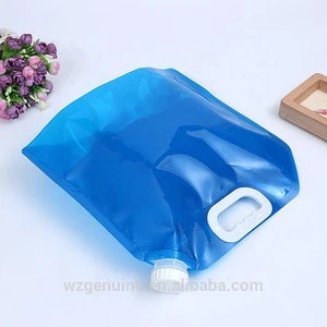 Best quality custom logo print 5 liter water bags with handle for outdoor sports hiking picnic BBQ promotion gift