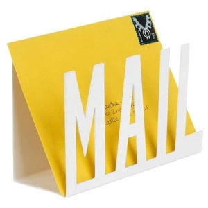 Best seller factory price simple style desktop mail holder mail organizer