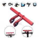 Bicycle Handlebar Extender Carbon Tube Headlight Bracket Multifunctional Extender Easy to Install