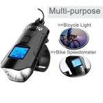 Bike Light Set Bike Lights Front and Back Bicycle Speedometer Bike Computer Odometer with Horn