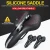 Import Bike Saddle Silicone Cushion Cycling Seat PU Leather Surface Silica Filled Gel TimeTrial Comfortable Shockproof Bicycle Saddle from China
