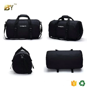BINYI Foldable Small Duffel Bag Lightweight for Sports, Gyms, Yoga, Travel, Overnight, Weekender, 20inches