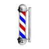 Black and white large size hair salon lamp wall mounted barber shop sign pole wholesale