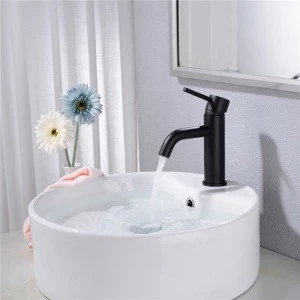 Black Bathroom Faucet Basin Mixer Sink Tap Hot And Cold Water Faucet Black Painting Tap Basin Accessories