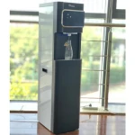 Black Electric Freestanding Water Dispenser with Hot and Cold Compressor Plastic Housing for Household and Hotel Use