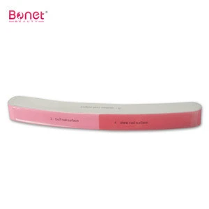BNB0047 EVA 6 Sides Colorful polished file Curved radian easily deals with stubborn dead Angle Nail File