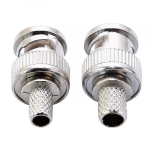 BNC Male Hex Crimp-On Connector   BNC Male Crimp On Coaxial Connector for RG59,RG6  75-Ohm