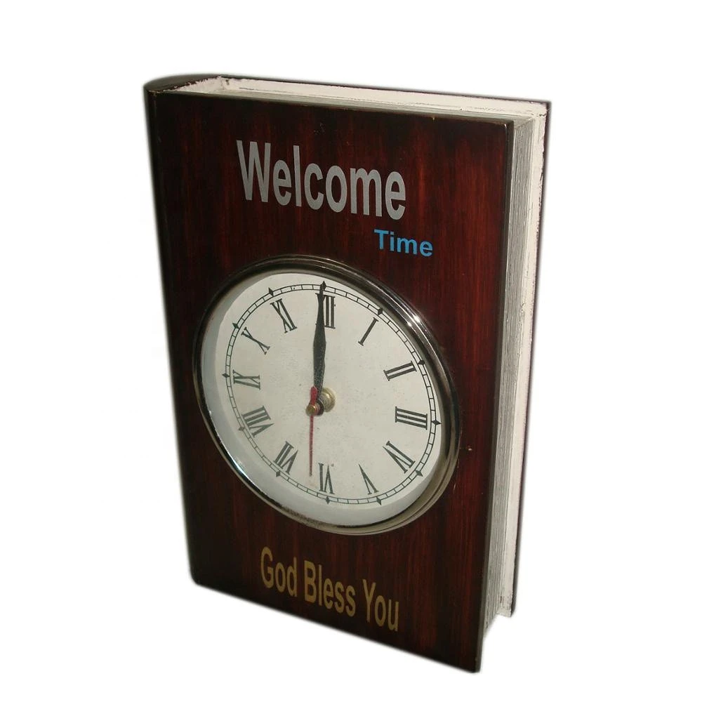 Book Style Table clock