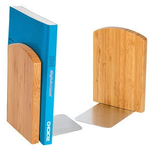 Bookends Wholesale Office Desktop Book Bamboo Bookend