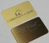 Bottom price logo printed rose gold metal business cards