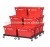 Import Bottom Price Plastic Moving Tote box with Attached Lid from China