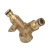 Import Brass 1/2&quot; to 3/4&quot; Female Thread Y Shape Ball Valve Two Way Water Splitter With Valve Plumbing Pipe Fittings Connector Adapters from China