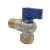 Import brass mini angle valve 1/2*3/4 water faucet accessory ball valve cock from China