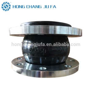 BSP thread type rubber bellow expansion joint twin union flexible joint