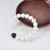 Import BSSSL001 New Trending His And Hers Couple Bracelet White Turquoise&black Stones Distance Bead Bracelet Man Christmas from China