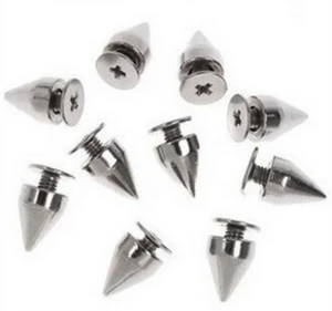 Bullet rivet ,Silver color and non-rust hand screws for clothes