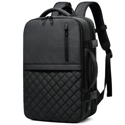 Business Water Resistant Polyester Laptop Bags Backpack with USB Charging computer casual tote travel bagpack