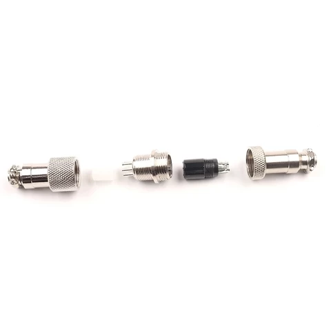 Butt Joint Socket metal aviation plug M12 metal wire connector gx12 gx16 4pin aviation connector for Mechanical Keyboard diy