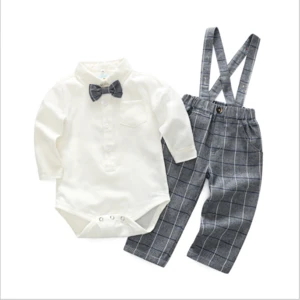 c10134a boutique children clothing set kids boys overalls
