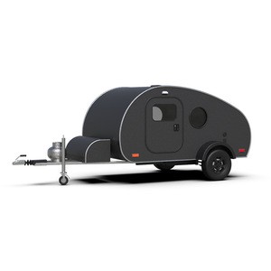 Camping travel trailer kit mini teardrop caravan lightweight small teardrop off-road camper trailer
