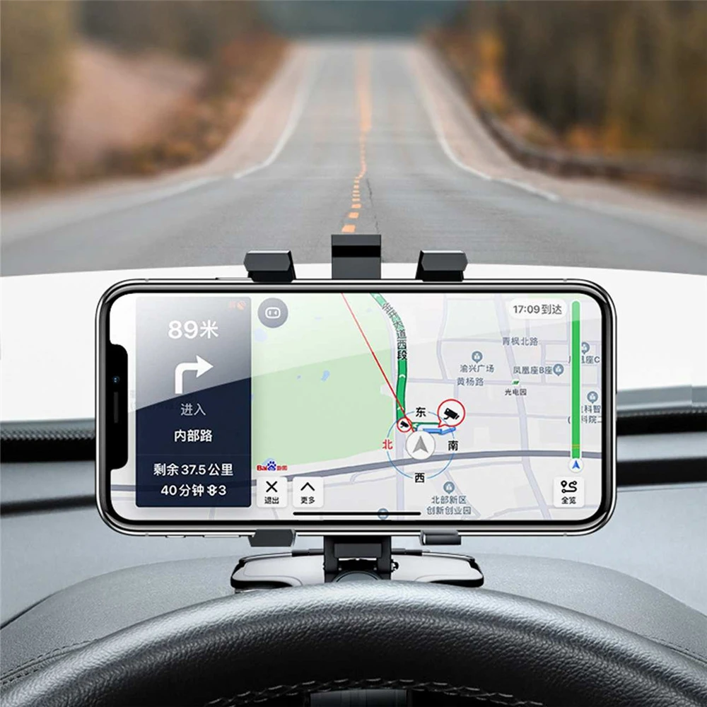 Car Phone Holder For Mobile 360 Degree Rotatable Adjustment Mobile Phone Holder Mount GPS Stand Phone Holder