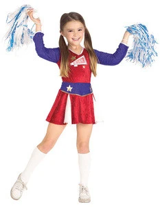 Carnival party dress Cheerleader Role Play Costume cheerleader carnival costume cheerleader outfit Children