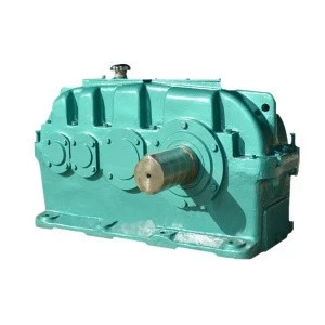 Cast iron housing gear speed reducer helical reductor ratio 28 harden tooth surface cylindrical gearbox
