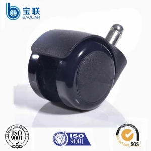 Caster wheel manufacturer 50mm 2inch Nylon PU Black Home Office Computer Chair caster wheels