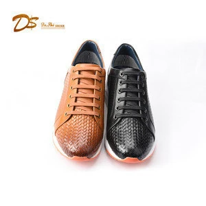 Casual style man high quality genuine leather active sport shoes