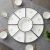Import Ceramic dishes divided shell porcelain square Fan Shape Combination Plate, Porcelain Hotel Snack Food Serving Platter/ from China