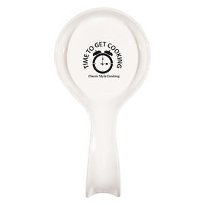 Ceramic Spoon Rest with your 1 color printed LOGO