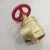 Import Certificated 2 1/2&quot; angle hose valve male thread outlet fire Hydrant with caps iron handwheel brass valve for fire fighting from China