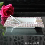 CH675/U Rectangle ceramic ashtray lighters smoking accessories cigar fancy