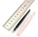 Cheap Eyebrow Lash Tweezers Stainless Steel Eyelash Extension Tweezers
