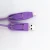 Import Cheap Factory Price 3 in 1 purple type c connector usb charge cable from China
