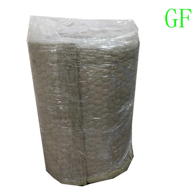 Cheap Fire-proof 80kg/m3 Insulation Rock Wool Blanket with Aluminum Glass Cloth