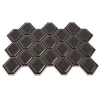 Cheap Hexagon Glazed, Brown Ceramic Mosaic Tiles for Decoration