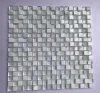 Cheap price good quality stock clerance 15x15mm crystal glass mosaic tile